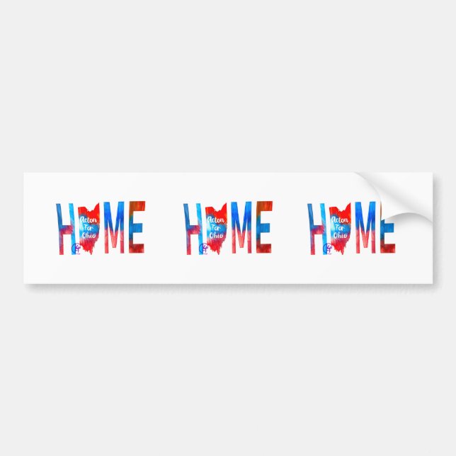 Acton For Ohio Home Car Sticker (Front)