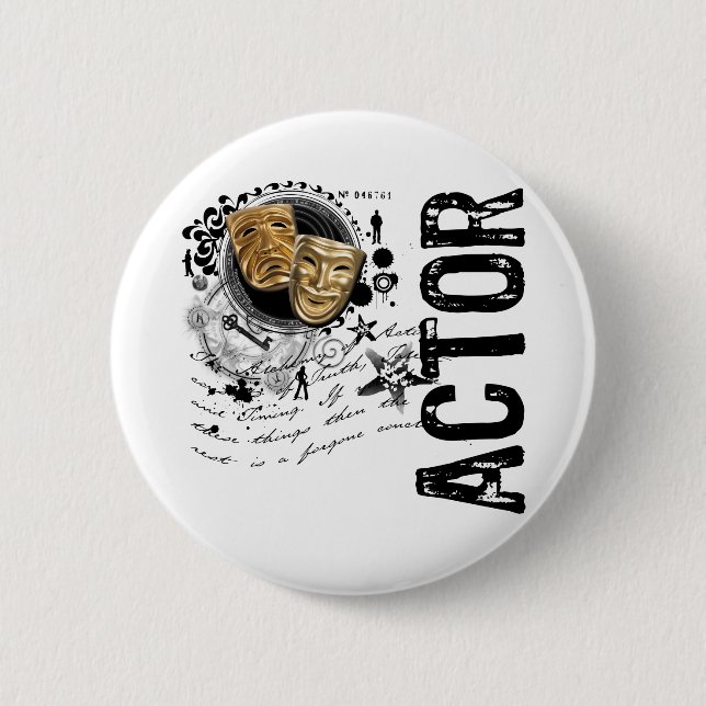 Actor Alchemy of Acting 6 Cm Round Badge (Front)