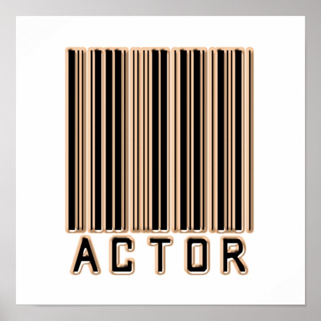 Actor Barcode Poster (Front)