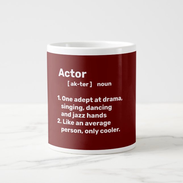 Actor definition large coffee mug (Front)