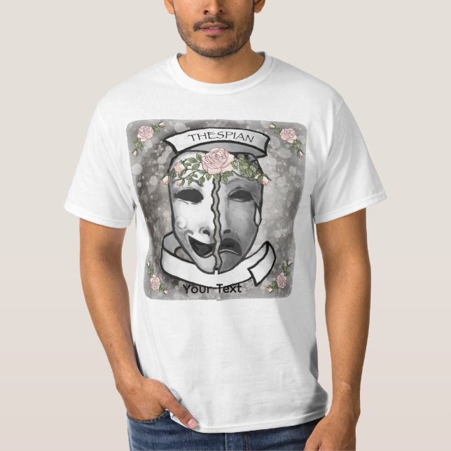 Actor Half Masks T-Shirt (Front)