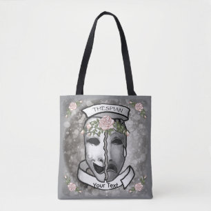 Actor Half Masks Tote Bag