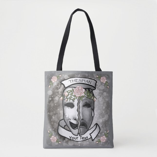 Actor Half Masks Tote Bag (Front)