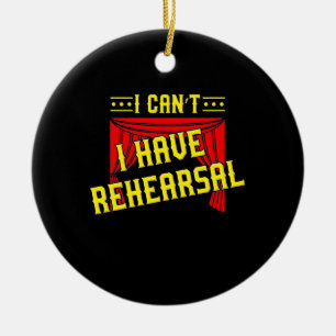 Actor Have Rehearsal Ceramic Tree Decoration
