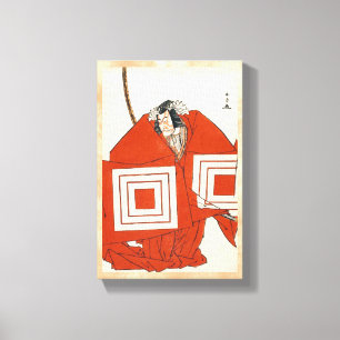 Actor Ichikawa Danjûrô V in Shibaraku katsukawa Canvas Print