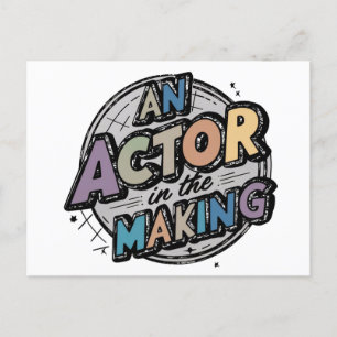 Actor in the making student gifts  postcard