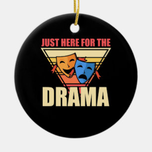 Actor Just Here For The Drama Ceramic Tree Decoration
