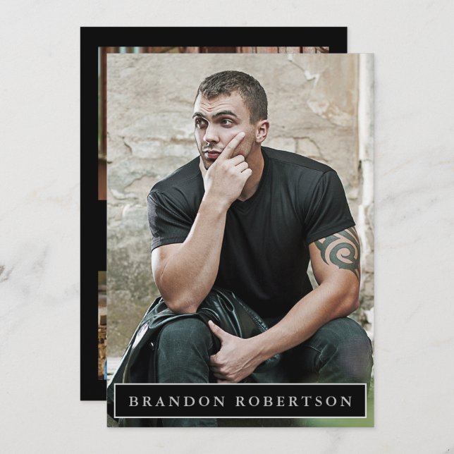 Actor Model Comp Zed Card 5x7 | 2 Sided 5 Photo (Front/Back)