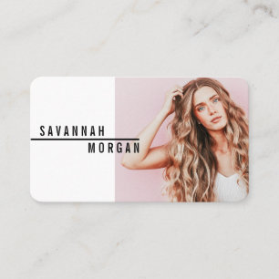 Actor model dancer photo trendy contemporary bold business card