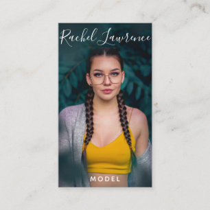 Actor/model modern minimalist social media photo business card