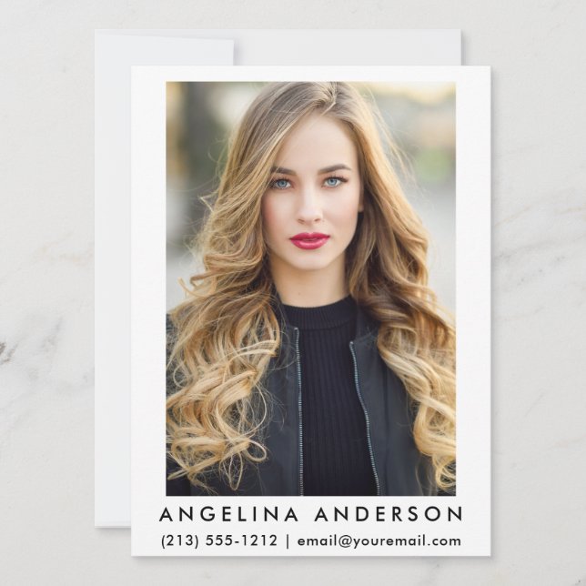 Actor Model Photo Card W (Front)