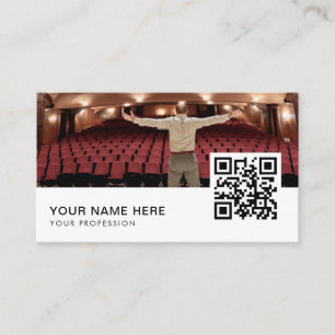 Actor model QR Code Business Car Card