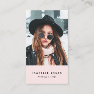 Actor Model Singer Dancer Photo Business Card
