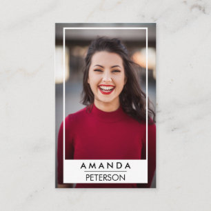 Actor Models Dancer Photo Frame Business Card