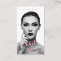 Actor models headshot black and white photo modern