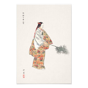 Actor play Hanjo japan art painting Kogyo Tsukioka Photo Print
