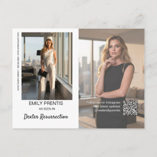 Actor Promo Card   3 Photo Composite Postcard