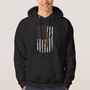 Actor Proud Positive Carrer Vintage American Flag  Hoodie