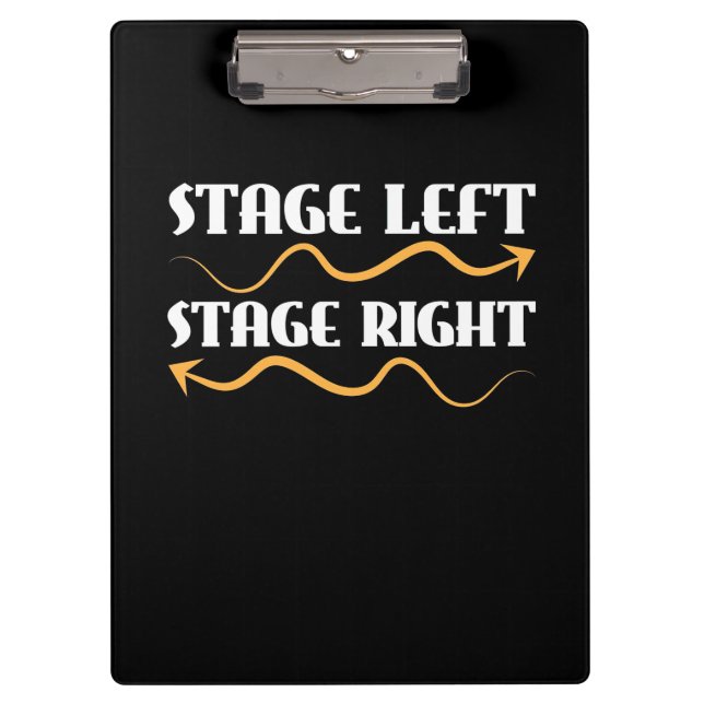 Actor Stage Left Stage Right Clipboard (Front)