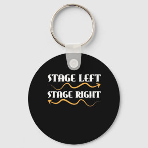Actor Stage Left Stage Right Key Ring