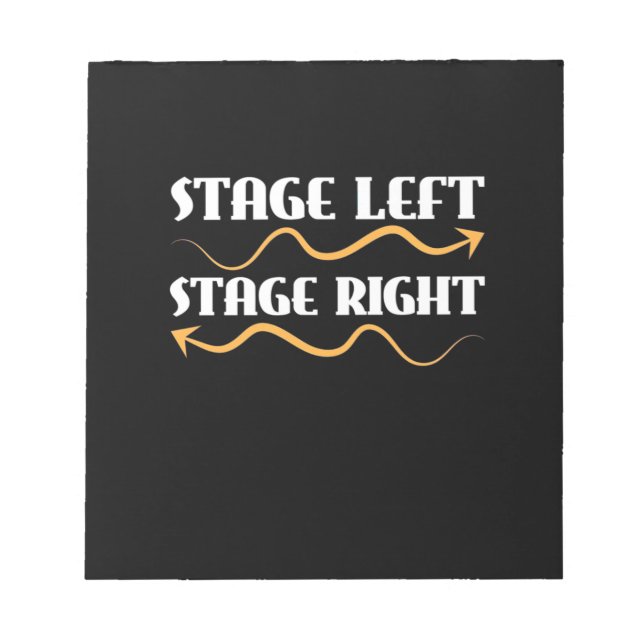 Actor Stage Left Stage Right Notepad (Front)