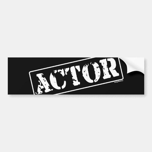 Actor Stamp Bumper Sticker (Front)