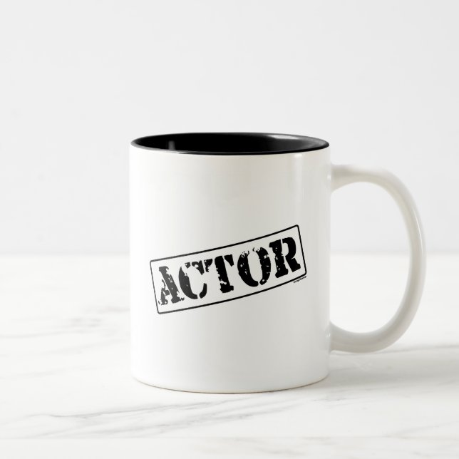 Actor Stamp Two-Tone Coffee Mug (Right)