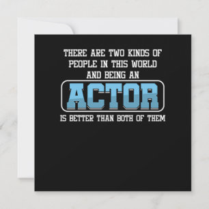 Actor Theatre Movie Actress Acting Theatre Gift Invitation