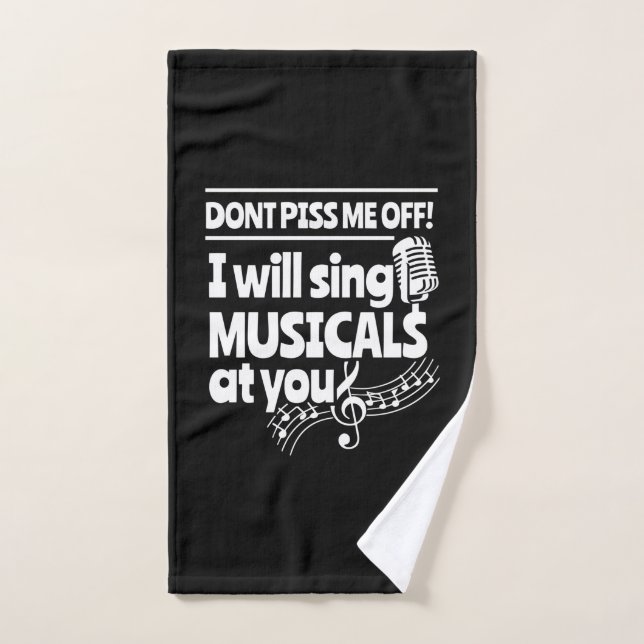 Actor Will Sing Musicals At You Hand Towel (Hand Towel)