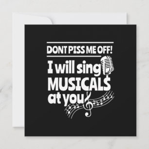 Actor Will Sing Musicals At You Invitation