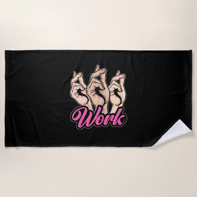 Actor Work Beach Towel (Front)