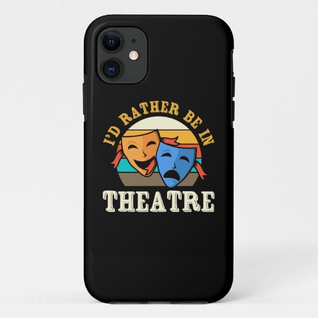 Actor Would Rather Be In Theatre Case-Mate iPhone Case (Back)