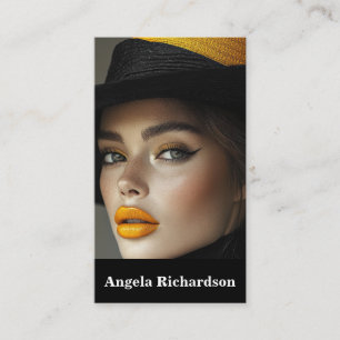 Actors and Models Modern Minimalist Business Card