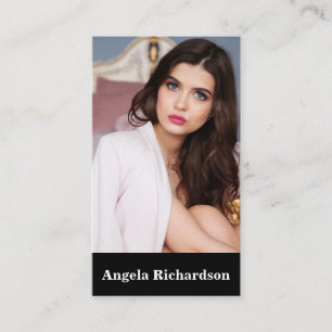 Actors and Models Modern Minimalist Business Card