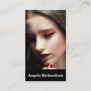 Actors and Models Modern Minimalist Business Card