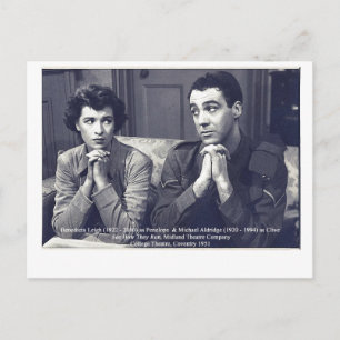 Actors Benedicta Leigh and Michael Aldridge Postcard