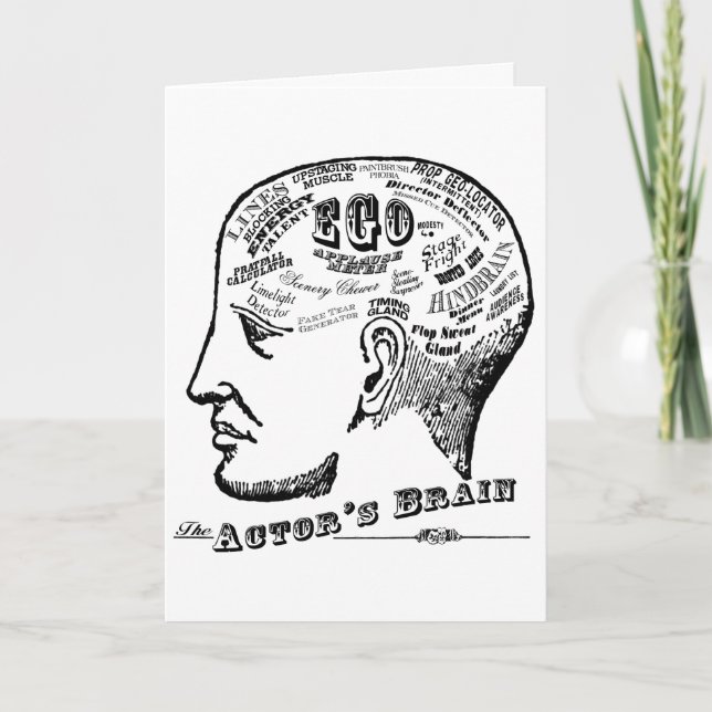 Actor's Brain Greeting Card (Front)