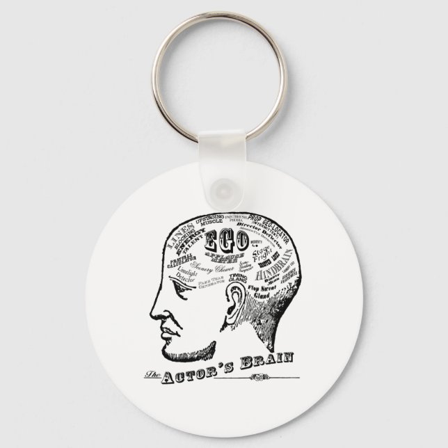 Actor's Brain Keychain (Front)
