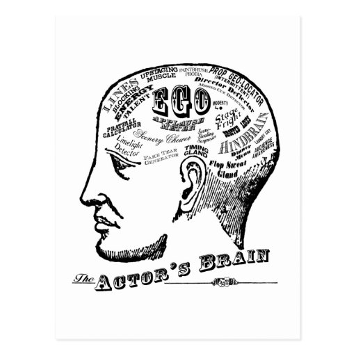 Image of Actor's Brain Postcard