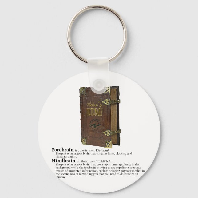 Actors' Dictionary - Brains Key Ring (Front)