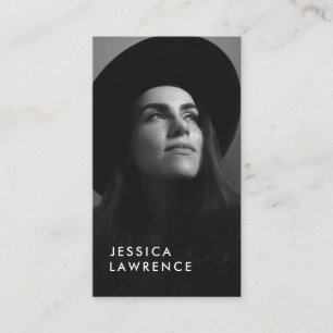 Actors models headshot photo simple photography business card