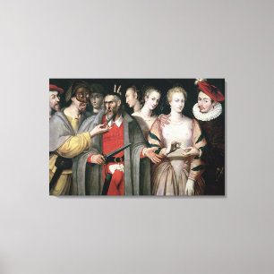 Actors of the Commedia dell'Arte Canvas Print