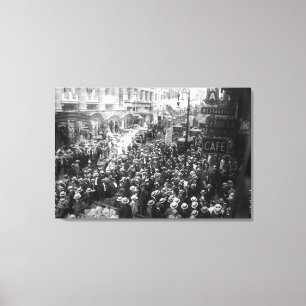 Actors Strike on 45th Street in New York Canvas Print