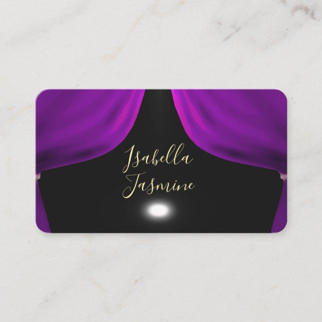 Actress actor influencer psychic  business card (Front)