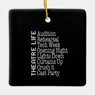 Actress  Broadway Actor  Musical Lover Acting Ceramic Ornament