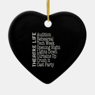 Actress  Broadway Actor  Musical Lover Acting Ceramic Tree Decoration