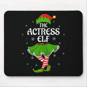 Actress Elf Christmas Family Girls Women Elf Squad Mouse Mat
