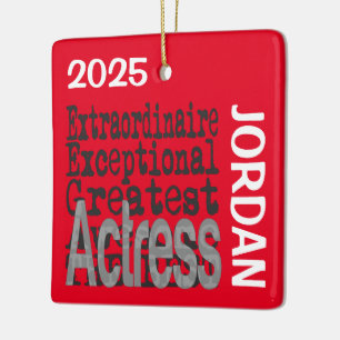 Actress Extraordinaire CUSTOM Ceramic Ornament