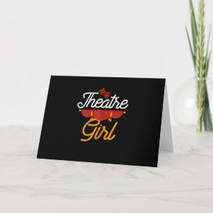 Actress Girl Actress Drama Stage Spian Actress Card