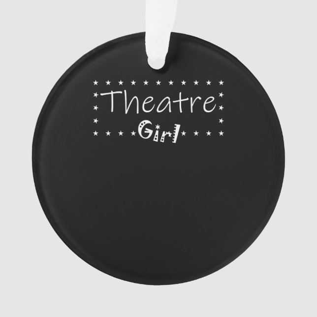 Actress Girl -  Broadway Star Acting Actor Actress Ornament (Front)